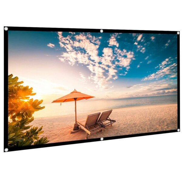 ELECTROVISION A175BF - 100" Foldable Projector Screen Curtain 16:9