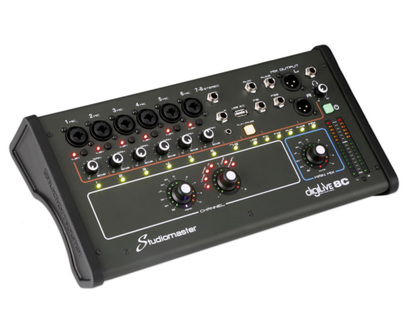 Studiomaster DigiLive 8C - Compact Wifi Digital Mixer 8 input / 2 Mic / 1 Stereo - Image 3