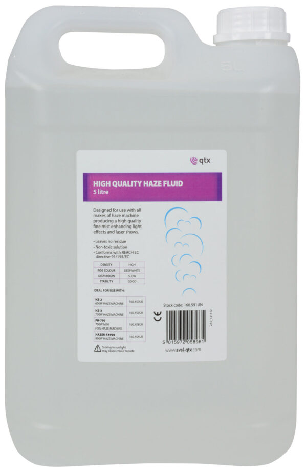 QTX 160.591UK - 5 Litre High Quality Haze Fluid