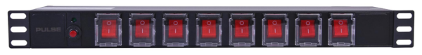 Pulse PDS8-C13 - 8 Way IEC C13 Switch Panel Rack PDU, 19" 1U - Image 3