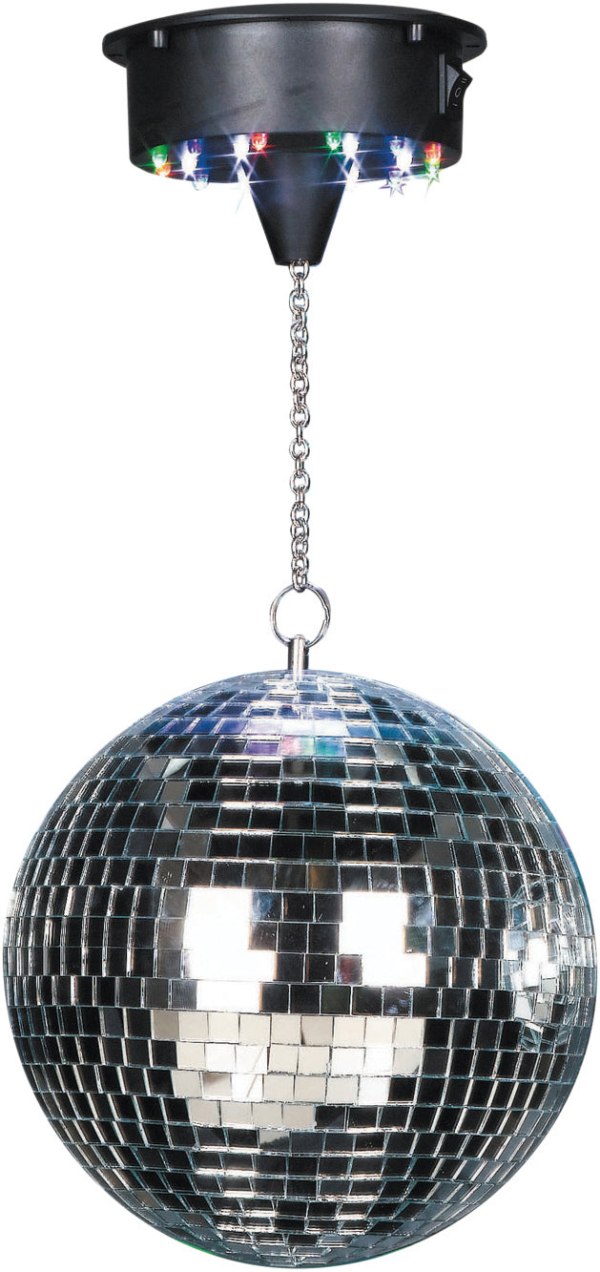 Cheetah G017KM - 10cm Silver Mirror Ball Kit With Sound To Light Motor