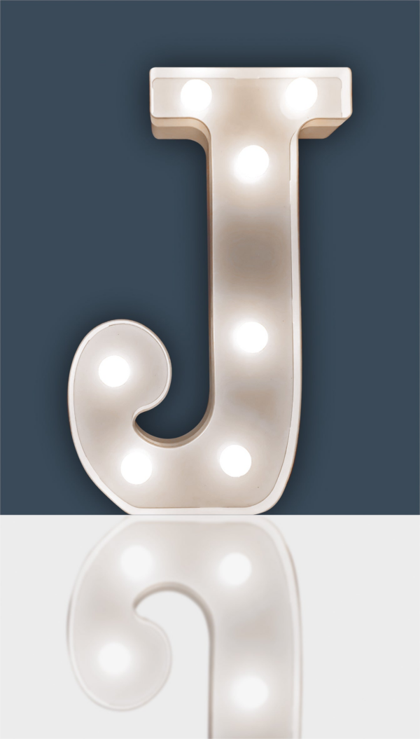 St Helens Home and Garden GH1121J - "J" Battery Operated 3D LED Letter Light