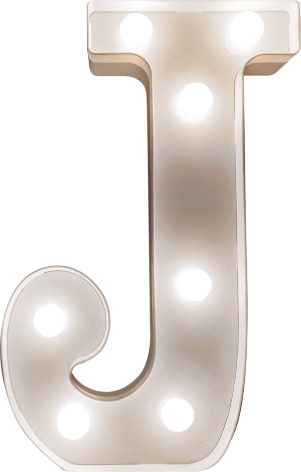 St Helens Home and Garden GH1121J - "J" Battery Operated 3D LED Letter Light - Image 3